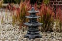 gartendekoparadies.de Gartenfigur Steinlampe Pagode Japanische Steinlaterne Mehrfarbig Bild 4