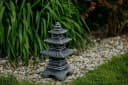 gartendekoparadies.de Gartenfigur Steinlampe Pagode Japanische Steinlaterne Mehrfarbig Bild 5