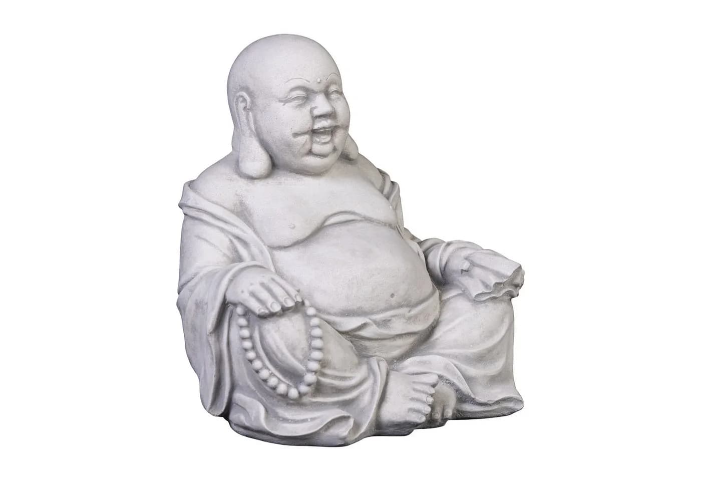 gartendekoparadies.de Gartenfigur Lachender Buddha Mönch Steinfigur