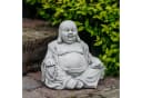 gartendekoparadies.de Gartenfigur Lachender Buddha Mönch Steinfigur Bild 2