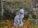 gartendekoparadies.de Gartenfigur Stehende Katze Grau Stein Bild 3