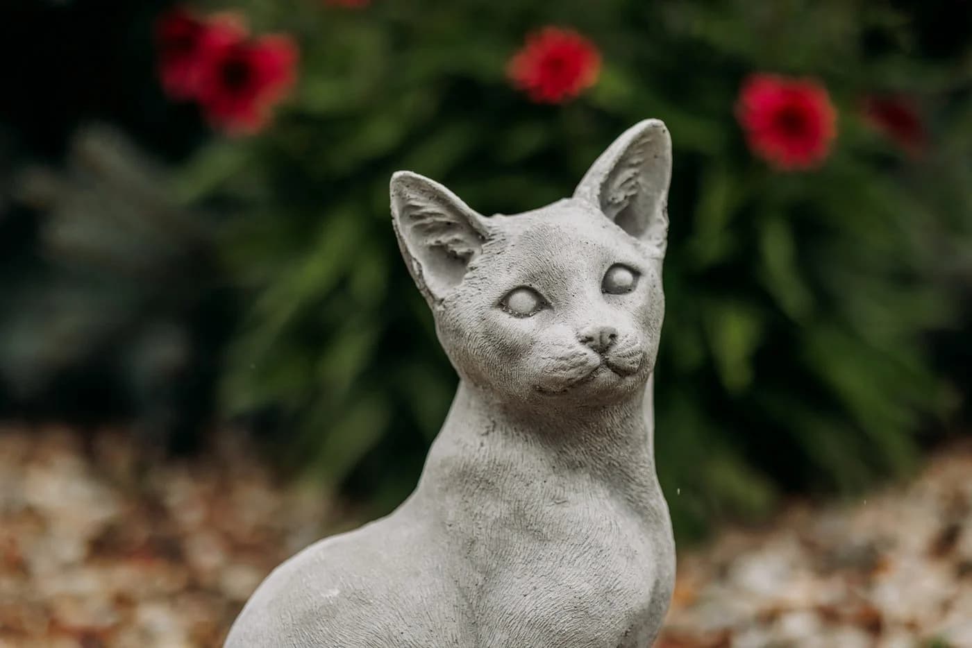 gartendekoparadies.de Gartenfigur Stehende Katze Grau Stein - Bild 5