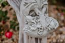 gartendekoparadies.de Gartenfigur Entzückender Engel mit Blumenkorb, Steinfigur 63 cm, 28 kg, Frostsicher Bild 5