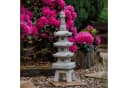 gartendekoparadies.de Japanische Steinpagode Grau Frostsicher Bild 2