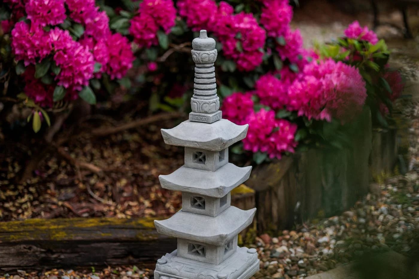 gartendekoparadies.de Japanische Steinpagode Grau Frostsicher - Bild 5