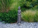 gartendekoparadies.de Schlanke Buddha Statue Steinfigur Frostsicher Bild 4