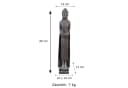 gartendekoparadies.de Schlanke Buddha Statue Steinfigur Frostsicher Bild 5