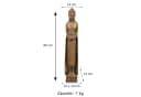 gartendekoparadies.de Schlanke Buddha Statue Steinfigur Gold Frostsicher Bild 5