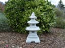gartendekoparadies.de Gartenfigur Steinlampe Pagode japanische Steinlaterne 46 cm 14 kg Frostsicher Bild 4