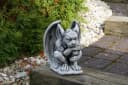 gartendekoparadies.de Gargoyle Statue Nachdenklich Steinfigur 27 cm Bild 3