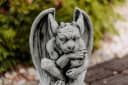gartendekoparadies.de Gargoyle Statue Nachdenklich Steinfigur 27 cm Bild 4