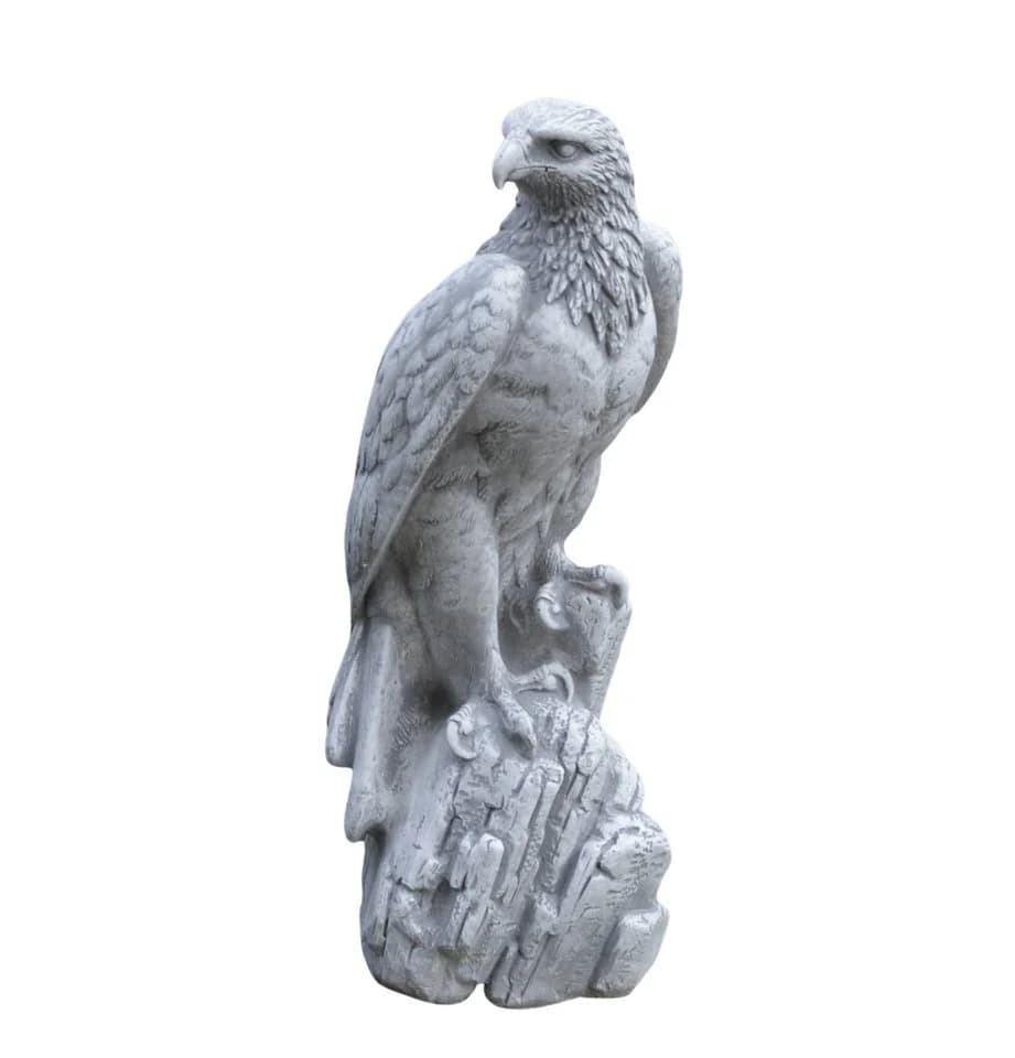 gartendekoparadies.de Gartenfigur Mächtiger Adler Steinfigur 50 cm