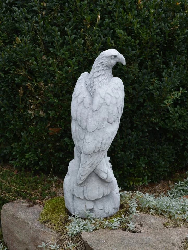 gartendekoparadies.de Gartenfigur Mächtiger Adler Steinfigur 50 cm - Bild 3