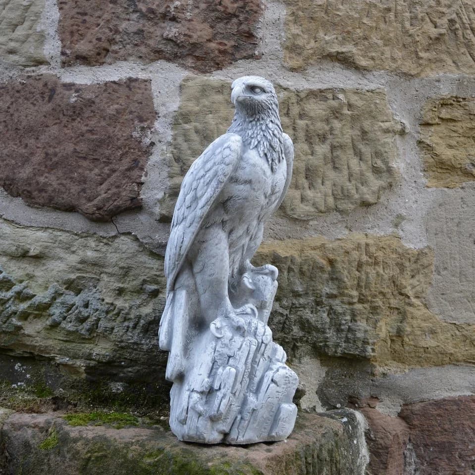 gartendekoparadies.de Gartenfigur Mächtiger Adler Steinfigur 50 cm - Bild 4