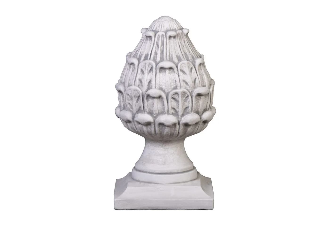 gartendekoparadies.de Gartenfigur Pinienzapfen Grau Stein