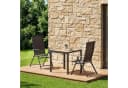 TLGREEN Gartentisch 75x75 cm DPC Metallgestell Anthrazit Bild 1