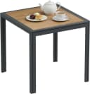 TLGREEN Gartentisch 75x75 cm DPC Metallgestell Anthrazit Bild 2