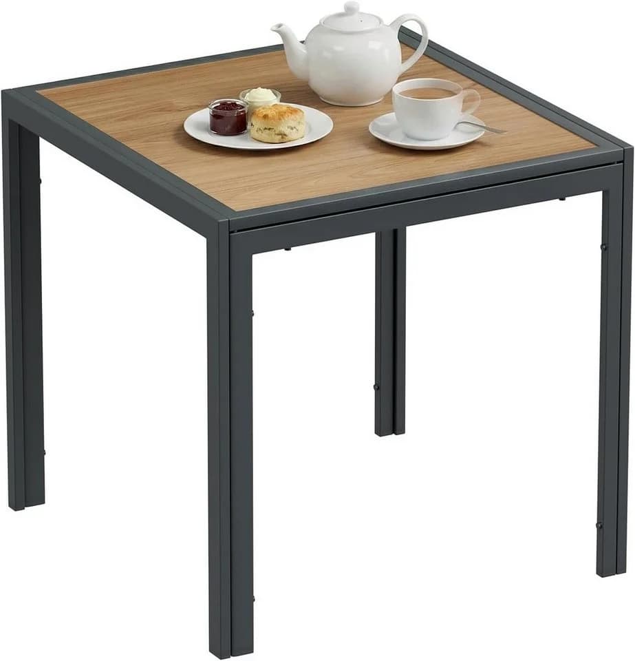 TLGREEN Gartentisch 75x75 cm DPC Metallgestell Anthrazit - Bild 2