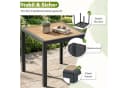 TLGREEN Gartentisch 75x75 cm DPC Metallgestell Anthrazit Bild 5