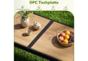 TLGREEN Gartentisch DPC Schwarz 150x80 cm Bild 4