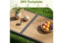 TLGREEN Gartentisch Grau DPC mit Metallgestell Bild 4