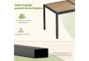 TLGREEN Gartentisch Grau DPC mit Metallgestell Bild 5