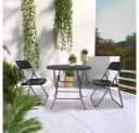 Sekey Balkonset 3-tlg. Schwarz Polyrattan Bild 1