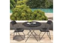Sekey Balkonset 3-tlg. Schwarz Polyrattan Bild 2