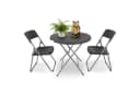 Sekey Balkonset 3-tlg. Schwarz Polyrattan Bild 3