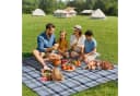 Sekey Picknickdecke 200x200 cm XXL Wasserdicht Blau Bild 3