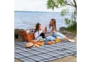 Sekey Picknickdecke 200x200 cm XXL Wasserdicht Blau Bild 4