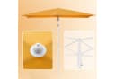 Sekey Sonnenschirm Rechteckig Orange UPF50+ Balkonschirm Bild 5