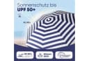 Sekey Sonnenschirm Ø180 cm Balkonschirm Terrassenschirm Blau-Weiß UV-Schutz 50+ Bild 4