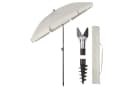 Sekey Sonnenschirm 180 cm Grau Beige UPF 50+ Höhenverstellbar Bild 2