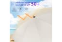 Sekey Sonnenschirm 180 cm Grau Beige UPF 50+ Höhenverstellbar Bild 3