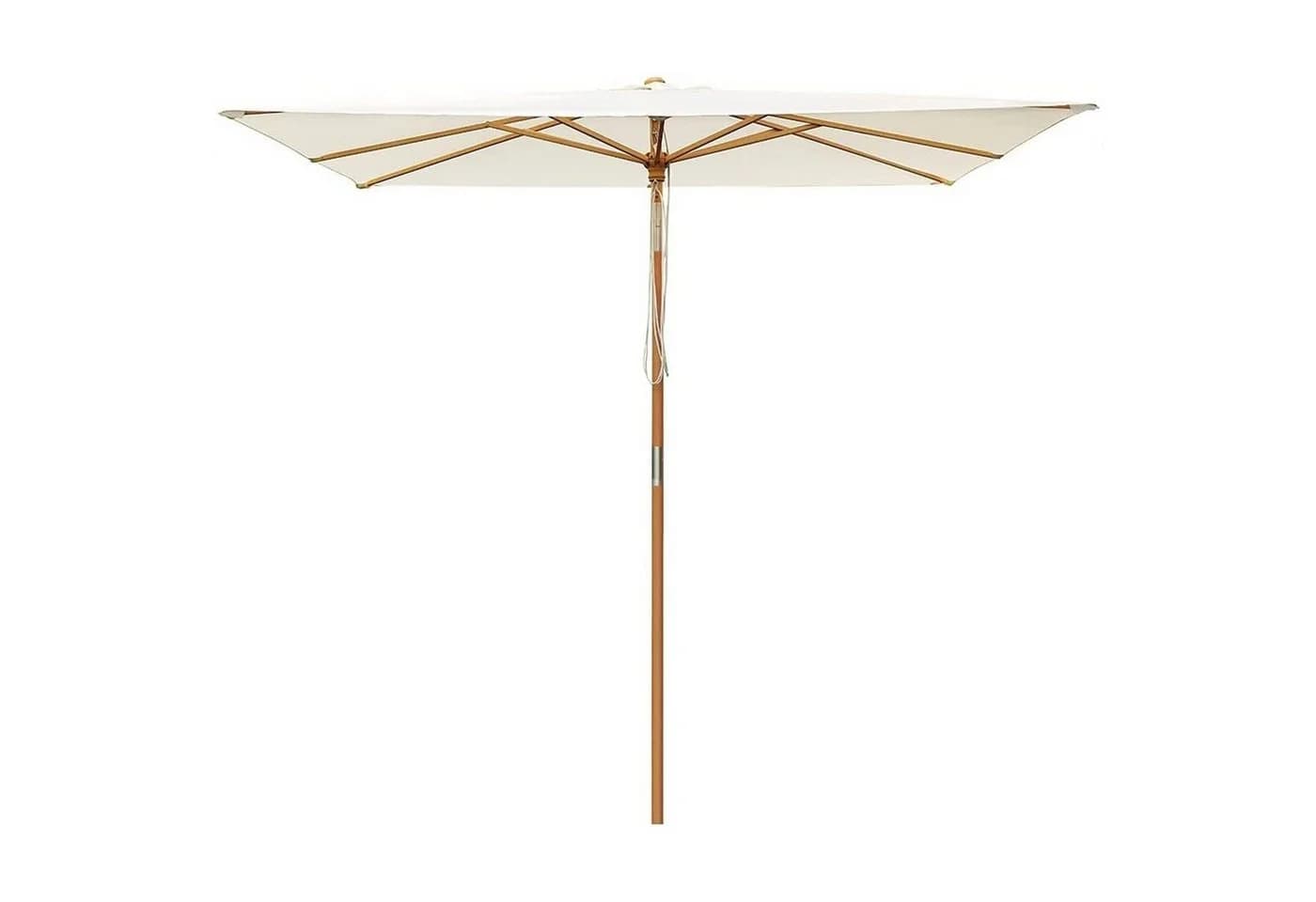 Sekey Rechteckschirm 300x200 cm Holz Sonnenschirm Eckig - Bild 4