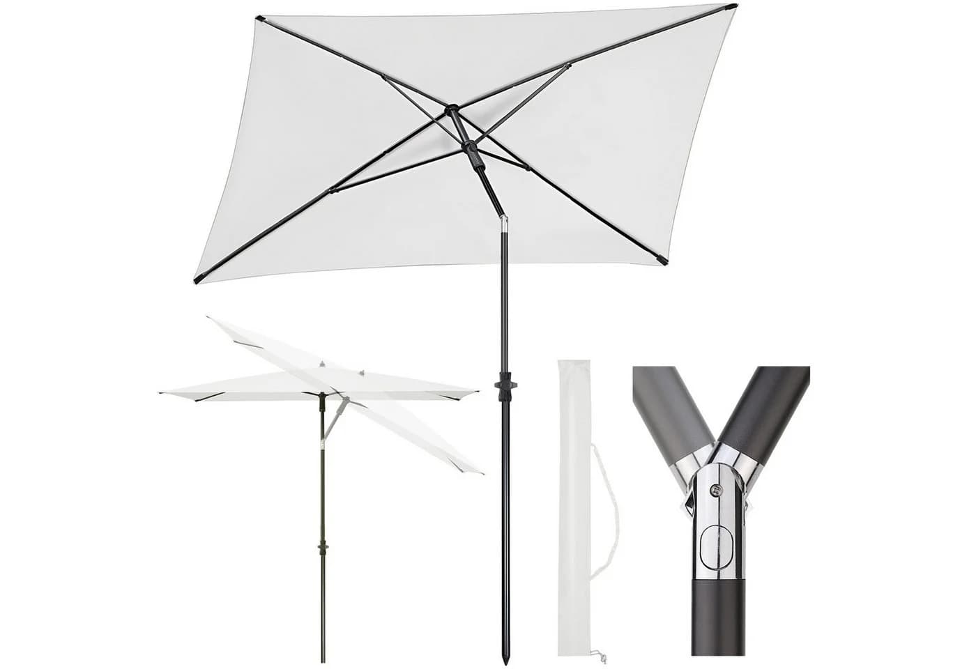 Sekey Sonnenschirm 210x140 cm Balkon UV50+ - Bild 2