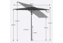 Sekey Balkonschirm 180 x 130 cm Sonnenschirm Rechteckig UPF 50+ Bild 4