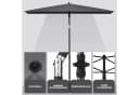 Sekey Sonnenschirm 210 x 140 cm Balkonschirm UV-Schutz 50+ Bild 5