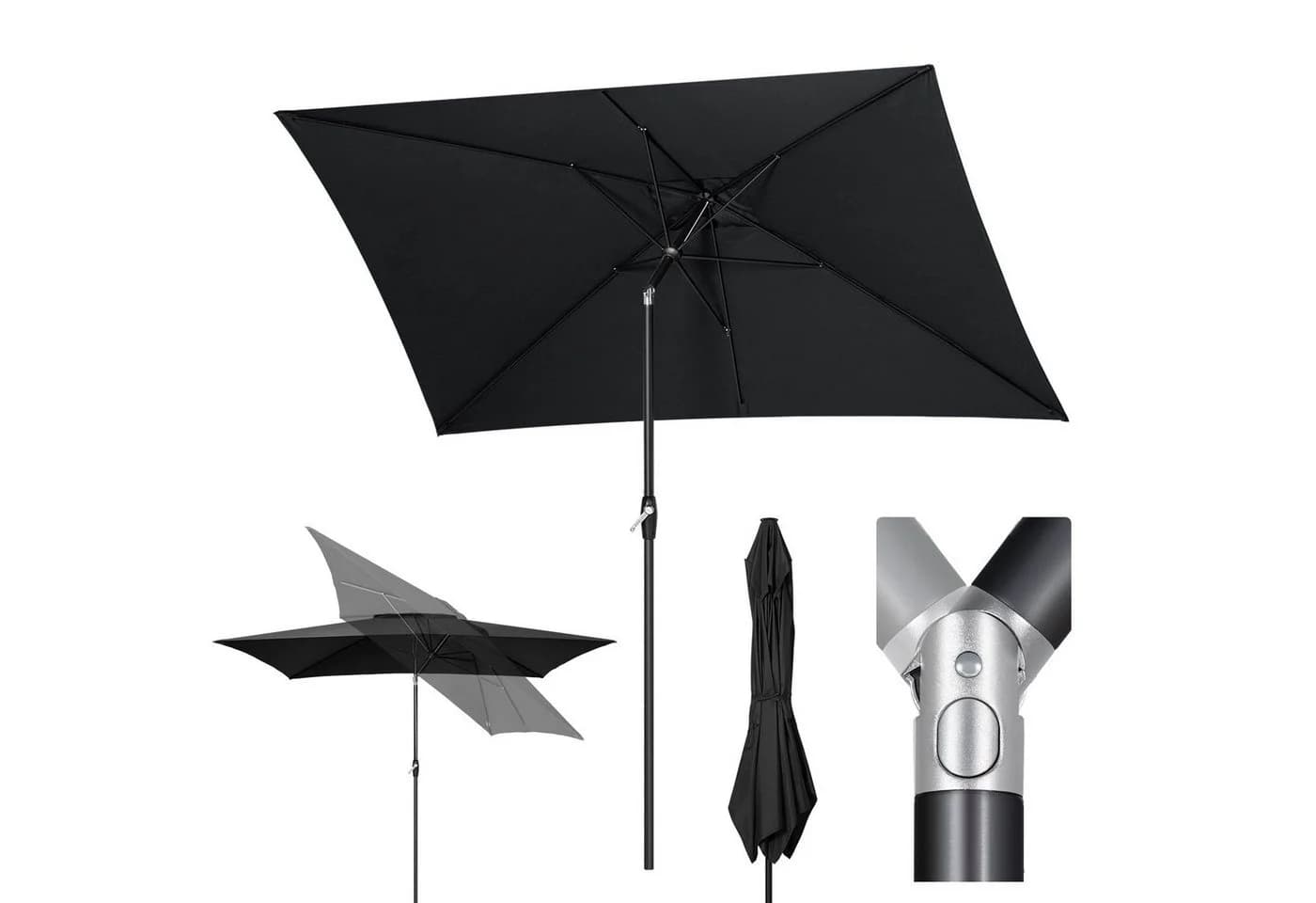 Sekey Sonnenschirm Rechteckig 300x200cm UPF 50+ - Bild 3