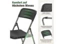 Sekey Klappstuhl Gartenstuhl Polyrattan, Campingstuhl Wasserdicht, Schwarz Bild 1