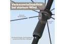 Sekey Sonnenschirm Ø180 cm Balkonschirm Terrassenschirm Graubeige UV-Schutz 50+ Bild 5
