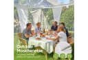 Sekey Moskitonetz Pavillon Schwarz/Weiß Insektenschutz Garten Bild 5