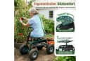 Sekey Kniebank Rollsitz Garten 360° drehbar Schwarz/Grün Bild 3