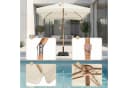 Sekey Balkonschirm Rechteckig Grau Beige UV50+ Holzoptik Bild 4