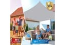 SUNULA Sonnensegel Hellgrau 2x3 m UV-Schutz Bild 4
