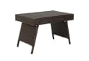 COSTWAY Rattantisch Beistelltisch Klappbar 60x40x40 cm Braun Bild 2