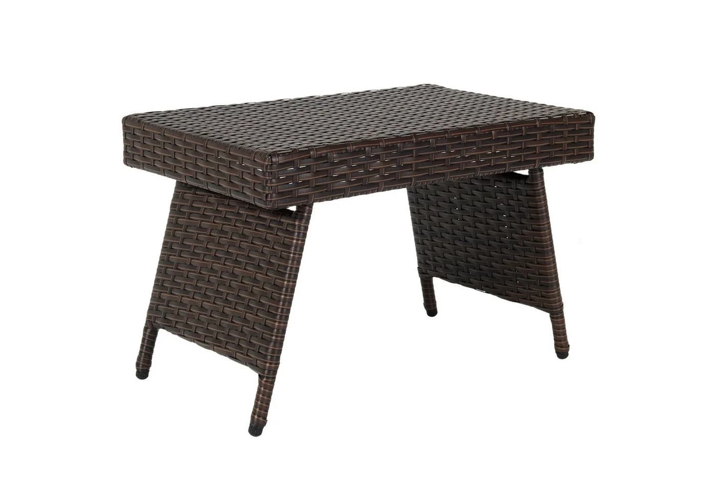 COSTWAY Rattantisch Beistelltisch Klappbar 60x40x40 cm Braun - Bild 2