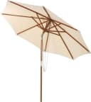 KOMFOTTEU Sonnenschirm Beige 270cm mit Neigefunktion Bild 2
