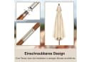 KOMFOTTEU Sonnenschirm Beige 270cm mit Neigefunktion Bild 5